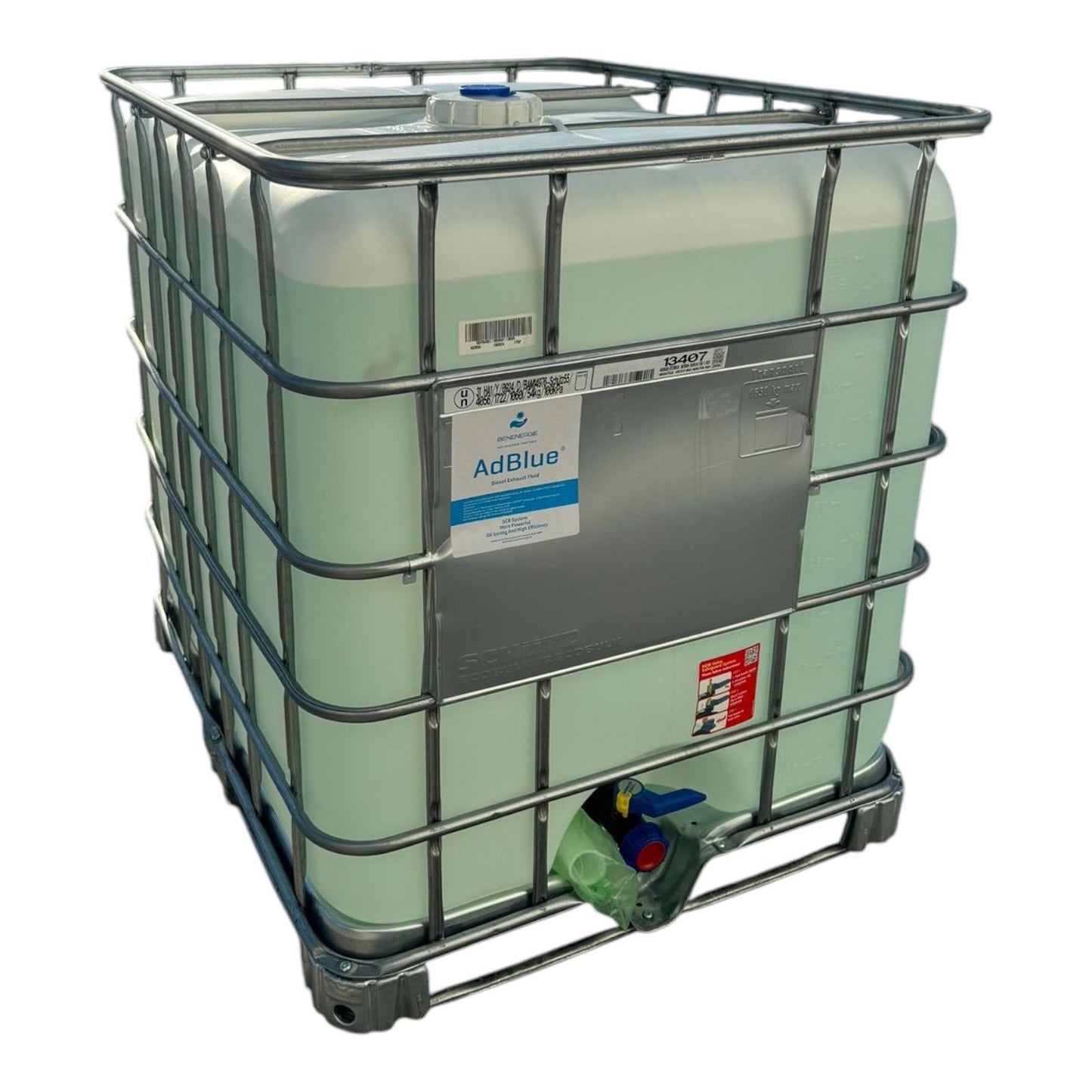 AdBlue® - 1000 Liter - BenEnergie - Harnstofflösung - ISO 22241 - IBC Container