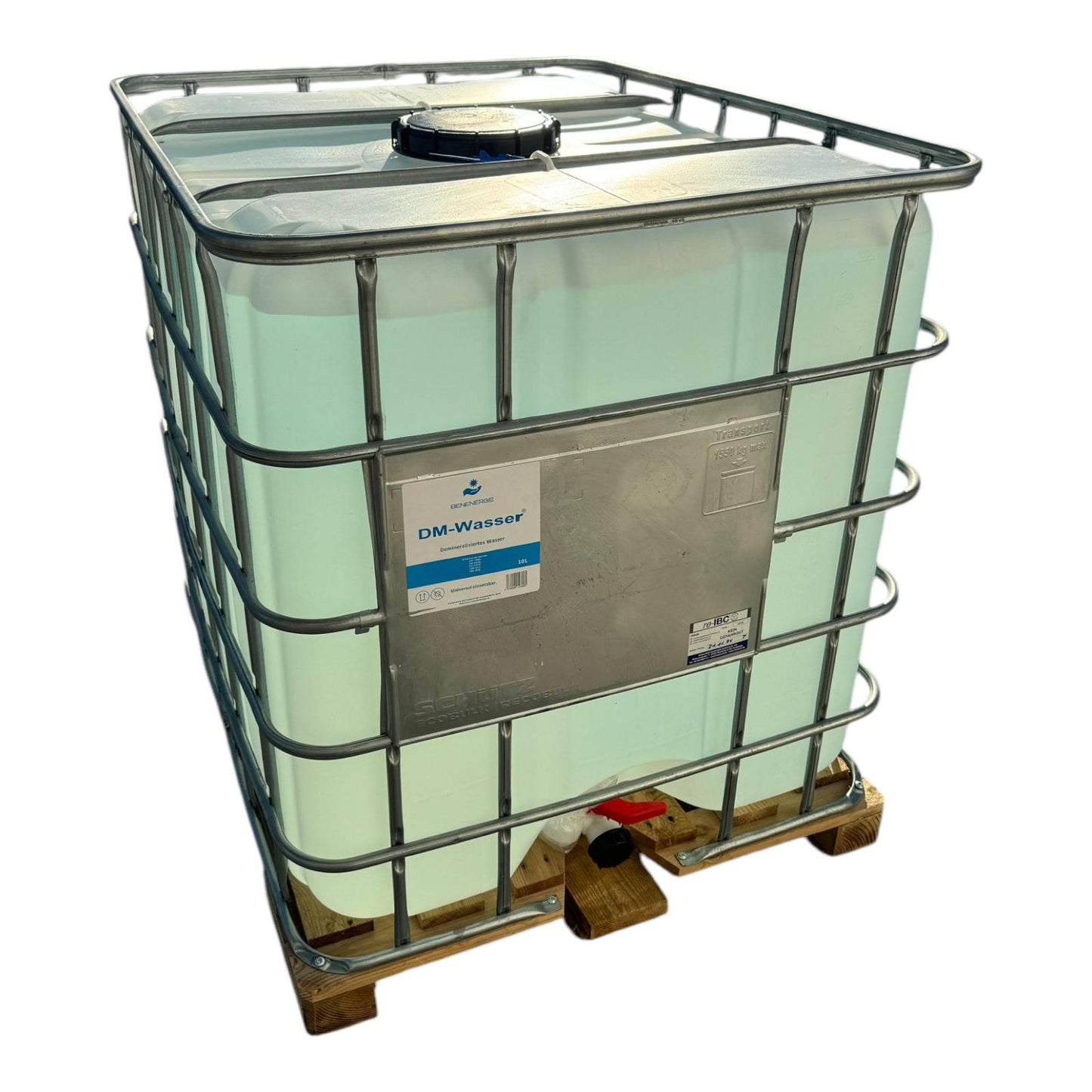Demineralisiertes / destilliertes Wasser nach VDE 0510 - 1000 Liter IBC